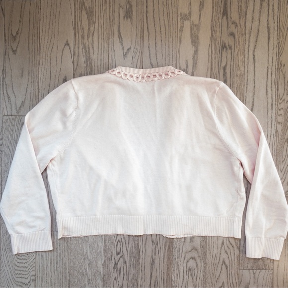 karl lagerfield / pink cardigan - Picture 3 of 9